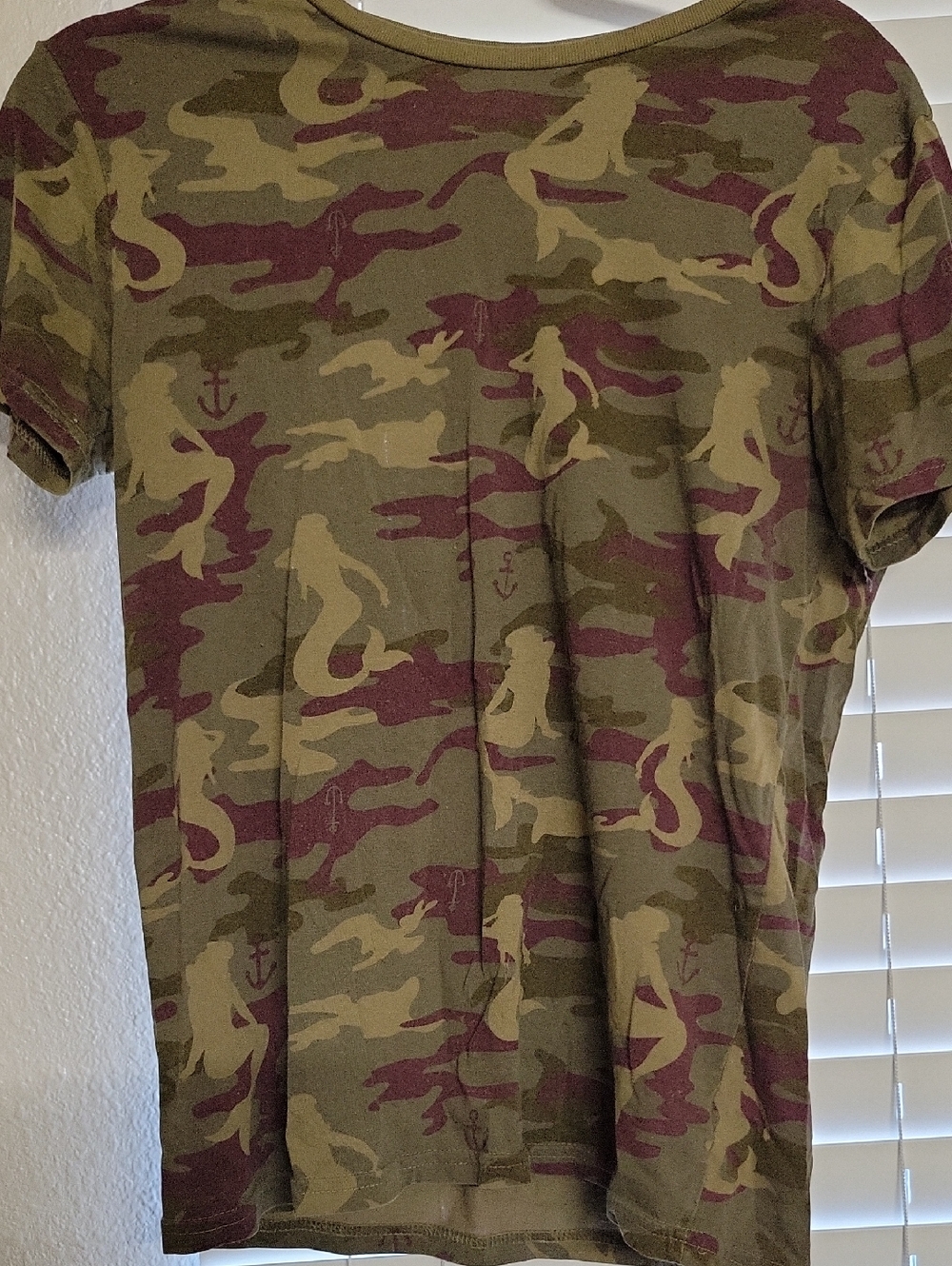 Mermaid Print Camo T Shirt